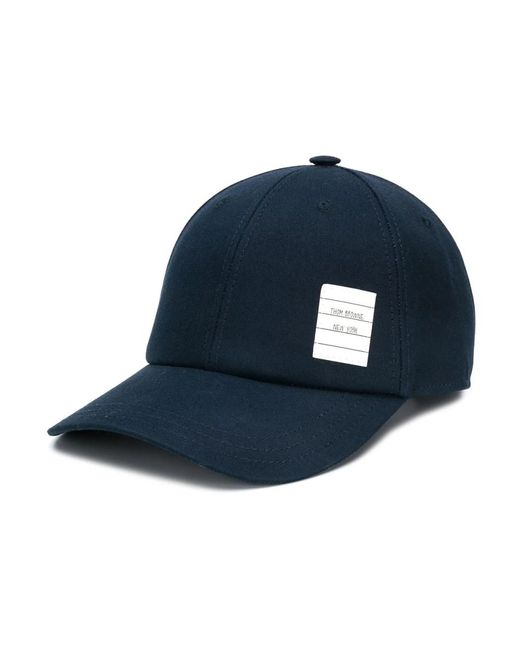 Cappellino da baseball classico di Thom Browne in Blue da Uomo