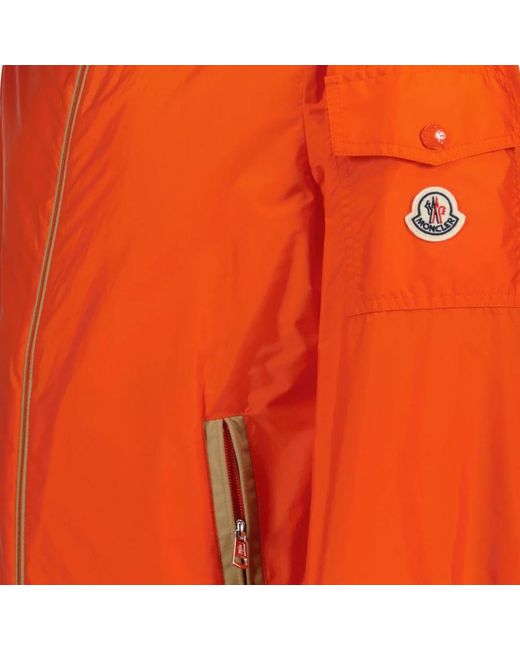 Moncler Zwillingsjacke mit kapuze und reißverschluss in Orange für Herren