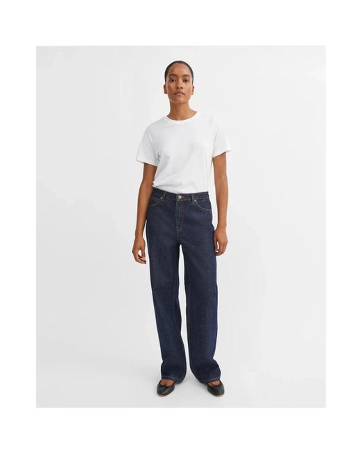Skall Studio Jeans ,Blauw ,Katoen Maddy Straight Jeans in het Blue
