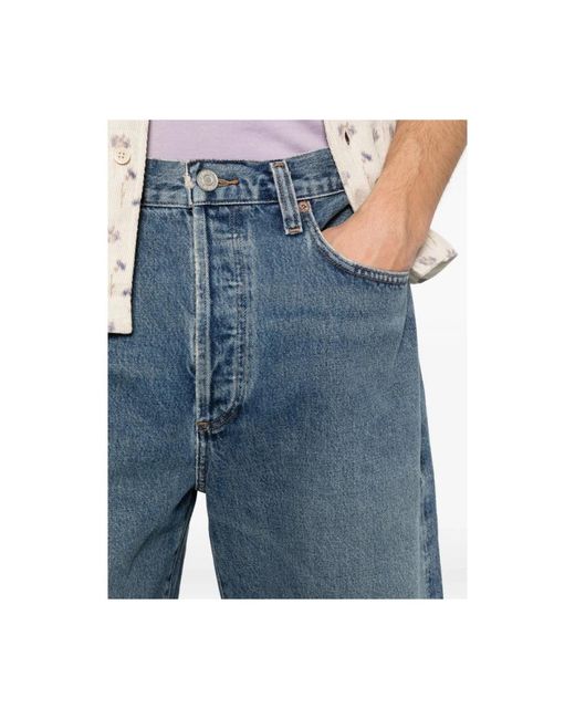Agolde 90'S Short in het Blue voor heren