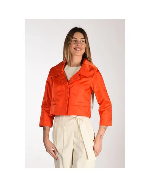 Add Jassen ,Oranje ,Polyester Blazerjas in het Red