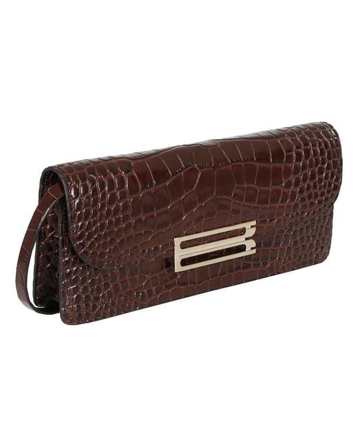 Victoria Beckham Brown Clutches