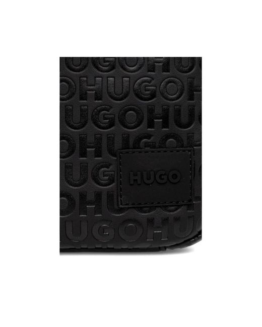 HUGO Black Cross Body Messenger for men