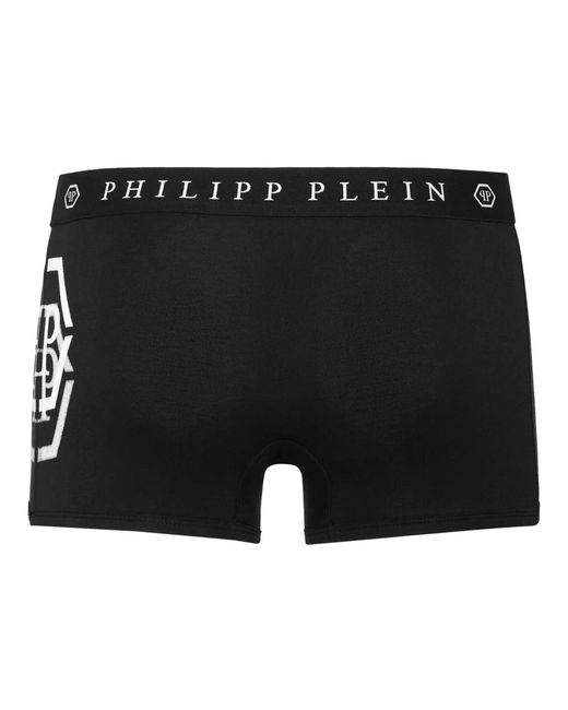 Philipp Plein Ondergoed ,Zwart ,Katoen Boxer Monogram in het Black voor heren