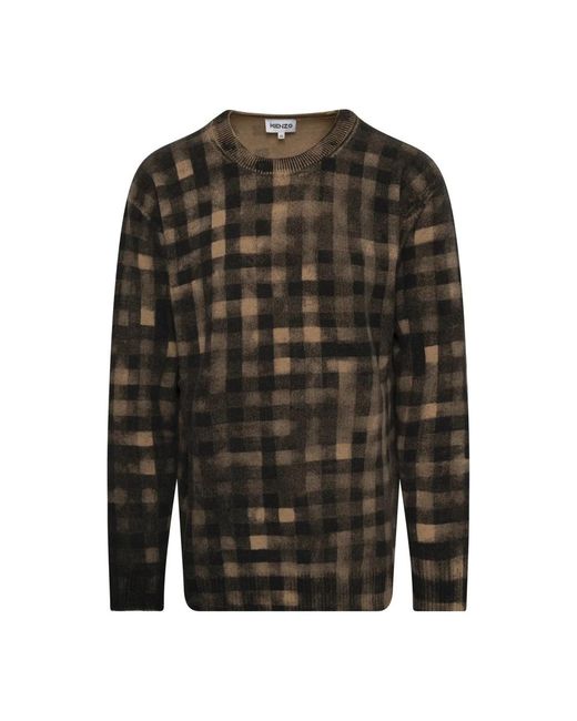 KENZO Natural Round-Neck Knitwear for men