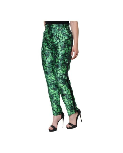 Dolce & Gabbana Green Tapered Trousers