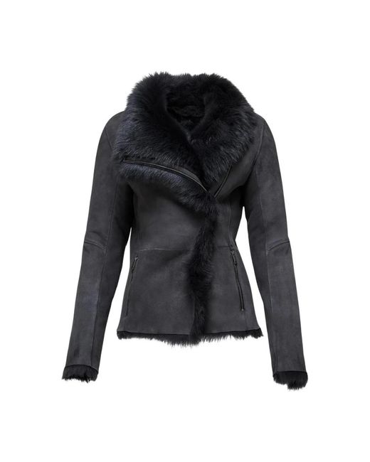 Faux Fur & Shearling Jackets V.sp en coloris Black