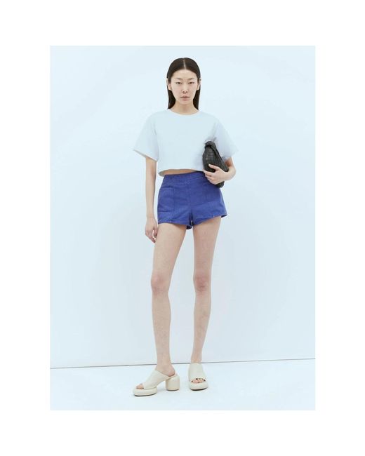 Max Mara Blue Denim Shorts