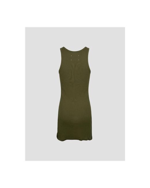 Maison Margiela Green Short Dresses
