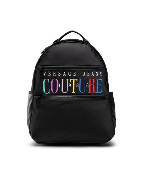 Versace Black Backpacks for men
