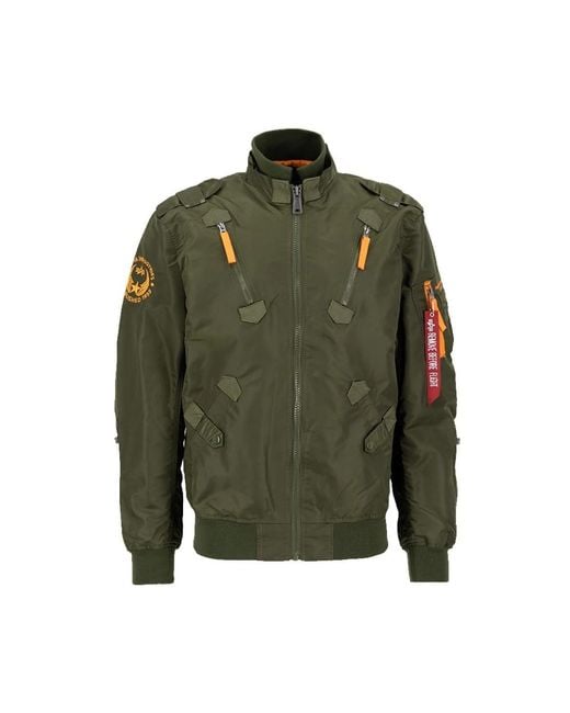 Alpha Industries Jassen ,Groen ,Nylon Falcon Ii Donkergroene Vluchtjas in het Green voor heren