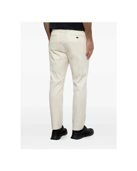 Herno Broeken ,Wit ,Katoen Gekreukte Broek in het White voor heren