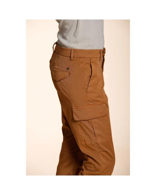 Mason's Brown Slim-Fit Trousers