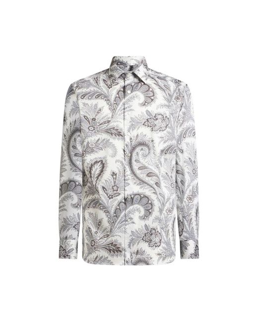 Etro Gray Casual Shirts for men