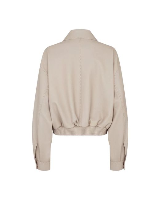 Fendi Bomber Jackets in het Natural
