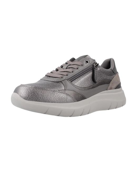 Geox Gray Plummery Sneakers