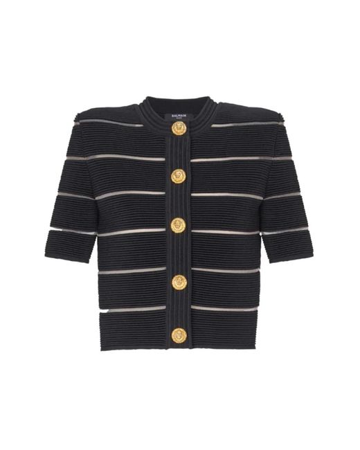 Cardigans Balmain en coloris Black