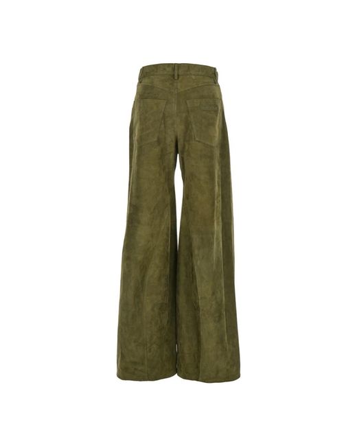 Wide Trousers Marni de color Green