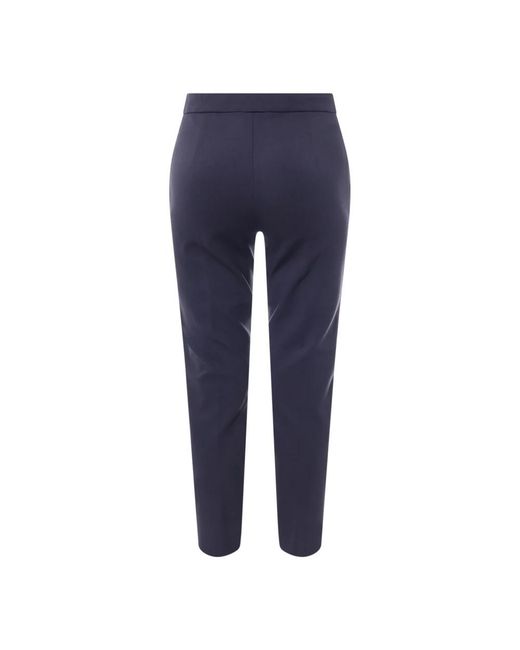 Max Mara Blue Slim-Fit Trousers