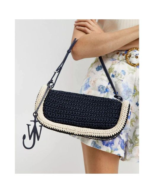J.W. Anderson Black Marine schultertasche gehäkelt bumper-15