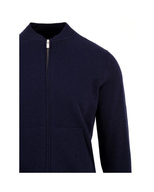 FILIPPO DE LAURENTIIS Blue Zip-Throughs for men
