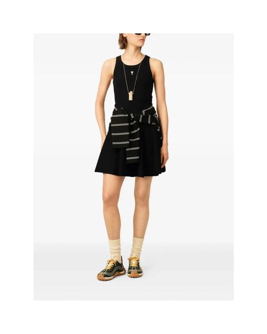 AMI Black Short Skirts