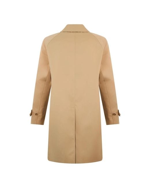 Burberry Natural Single-Breasted Coats for men