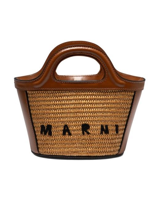 Handbags di Marni in Brown
