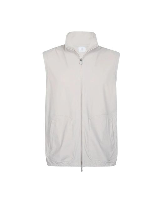 Eleventy White Waistcoats for men