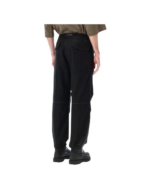 And Wander Black Straight Trousers for men