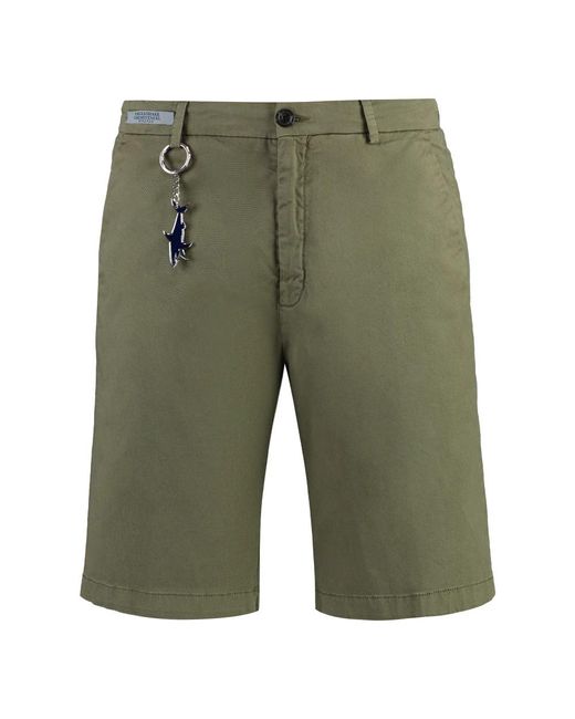 Paul & Shark Green Casual Shorts for men