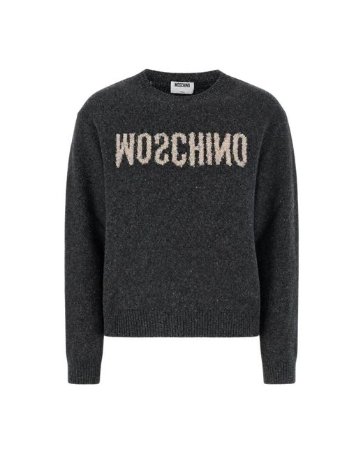 Moschino Black Round-Neck Knitwear