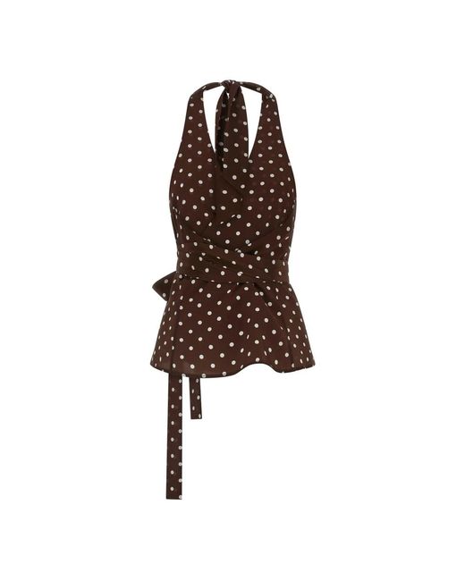 Sleeveless Tops P.A.R.O.S.H. en coloris Brown