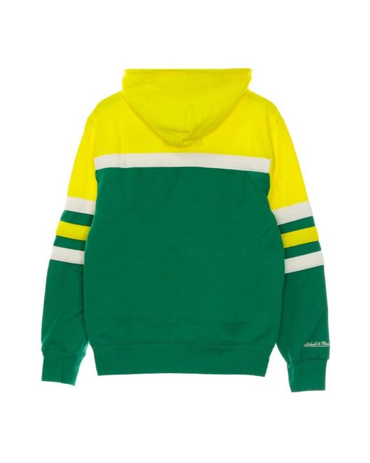 Mitchell & Ness Hoodies & Sweatvesten ,Veelkleurig ,Nba Head Coach Hoody Hardwood Classics in het Green voor heren