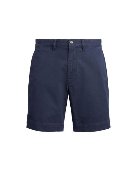 Polo Ralph Lauren Blue Bedford Shorts for men