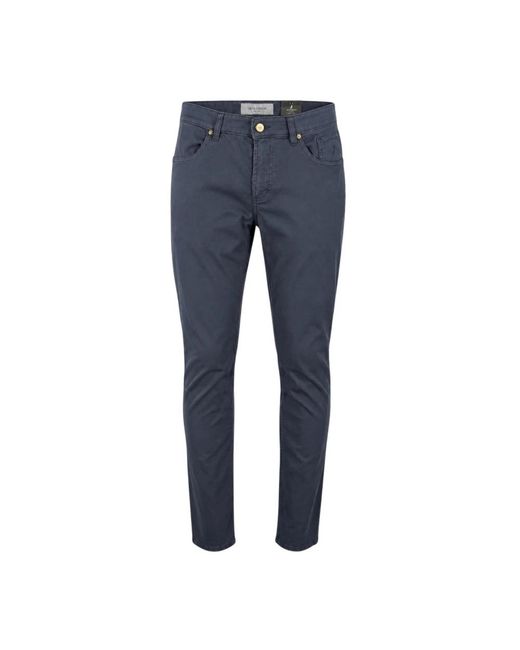 Jeckerson Blue Slim-Fit Trousers for men