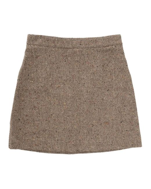 Ottod'Ame Brown Short Skirts