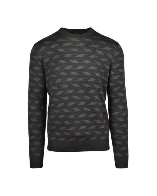 Antony Morato Gray Round-Neck Knitwear for men