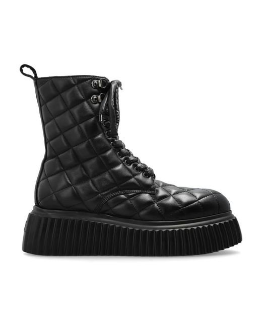 Agl Attilio Giusti Leombruni Black Lace-Up Boots