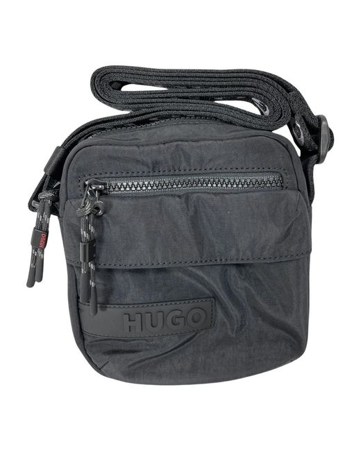 HUGO Black Cross Body Messenger for men