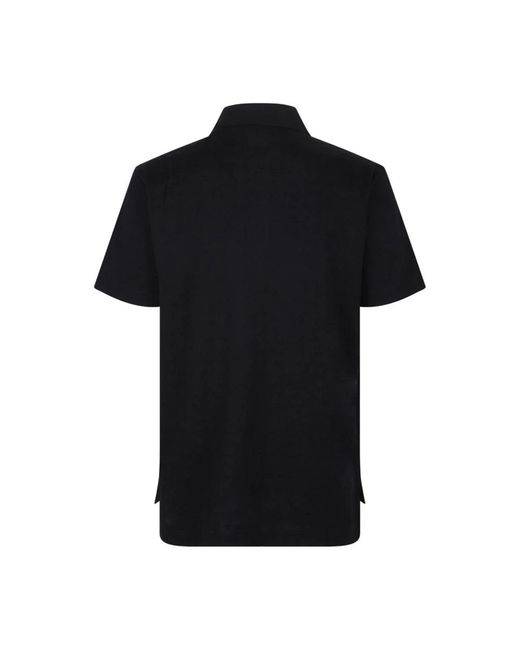 Givenchy Tops ,Zwart ,Katoen Zwarte 4G Jacquard Poloshirt in het Black voor heren