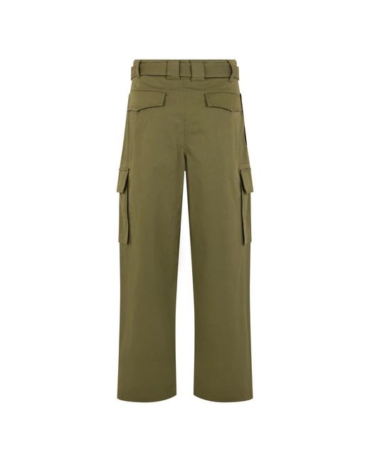 Alberta Ferretti Green Wide Trousers