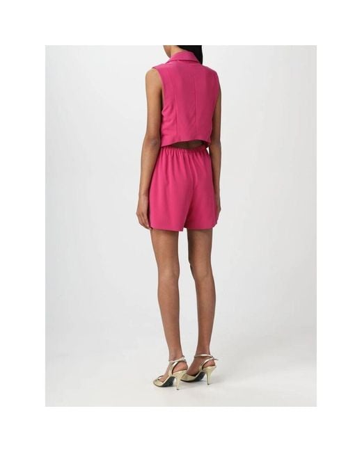 Patrizia Pepe Red Fuchsia Ärmelloses Blazer Kleid