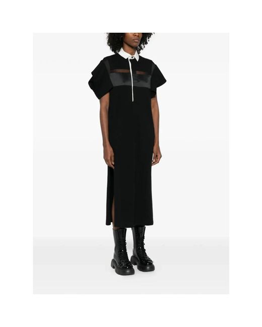 Sacai Black Midi Dresses