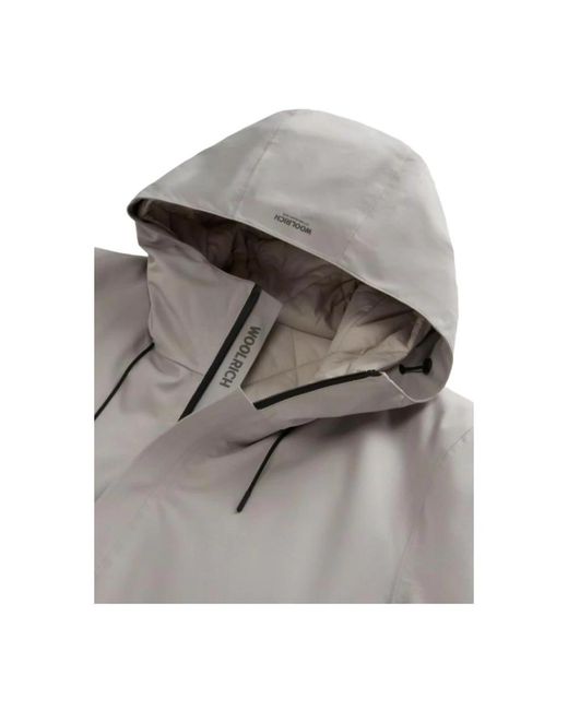 Woolrich Gray Winter Jackets for men