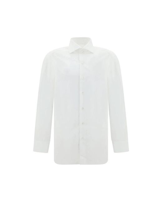 Finamore 1925 White Formal Shirts for men
