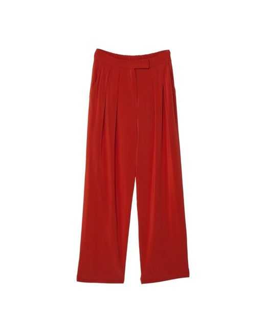 Pantalones elegantes para mujeres Max Mara de color Red
