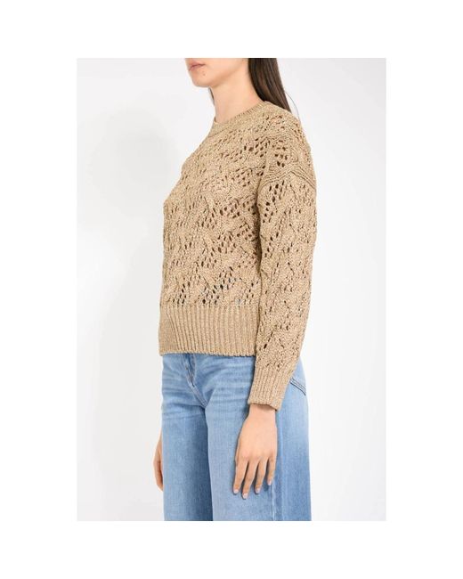 Max Mara Blue Round-Neck Knitwear