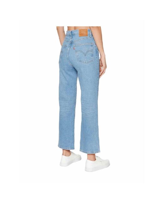 Levi's Cropped Jeans in het Blue