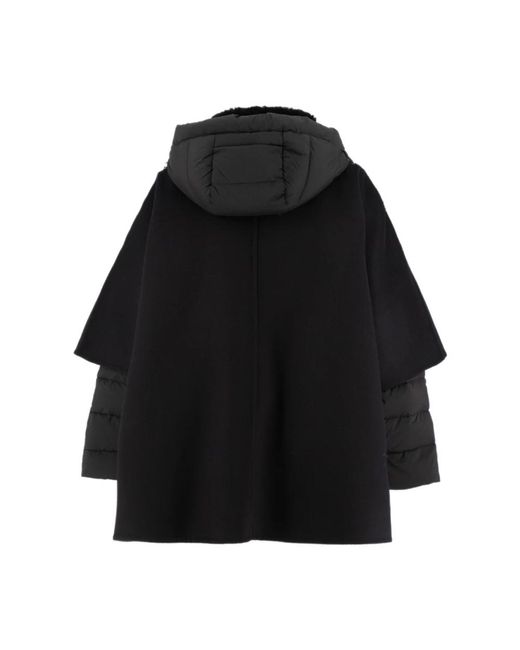 Moorer Sheepskin Collar Jacket in het Black